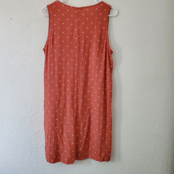 Madewell M Polka Dot Heather Button Front Dress - Picture 6 of 10